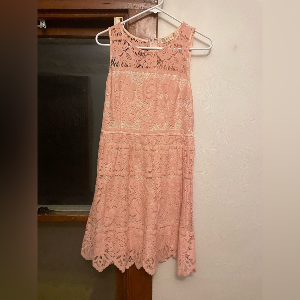 Altar’d State Pink Lace Dress